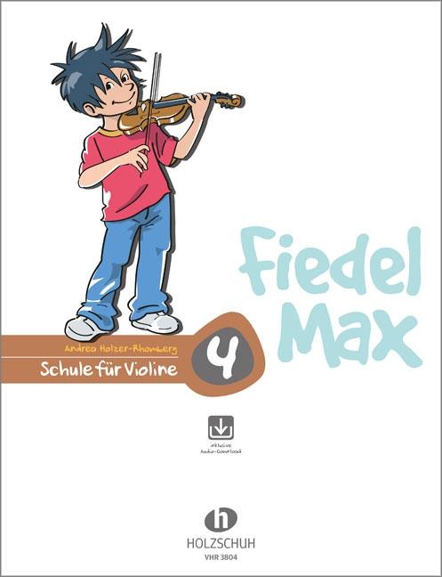 Vorderes Coverbild Fiedel Max - Schule für Violine 4 mit Downlaod