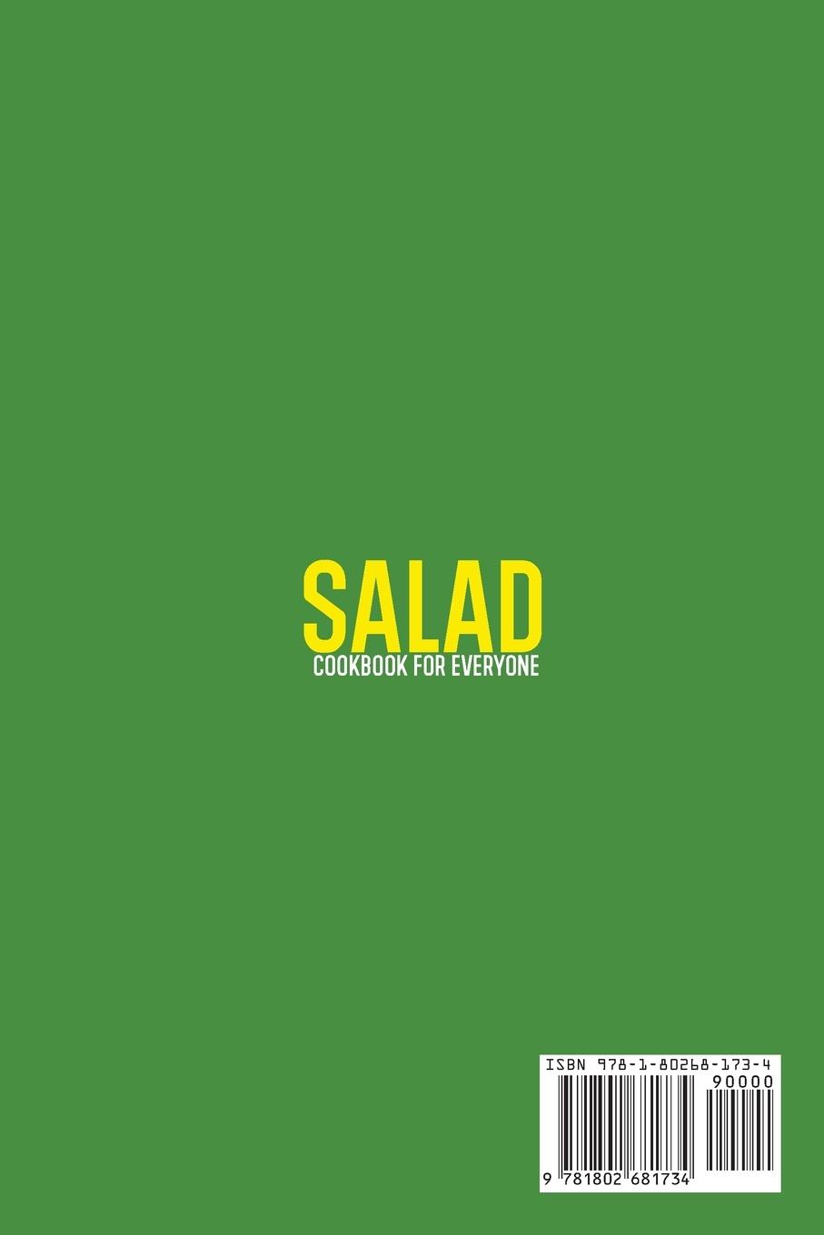 Rückseitencover Salad Cookbook For Everyone