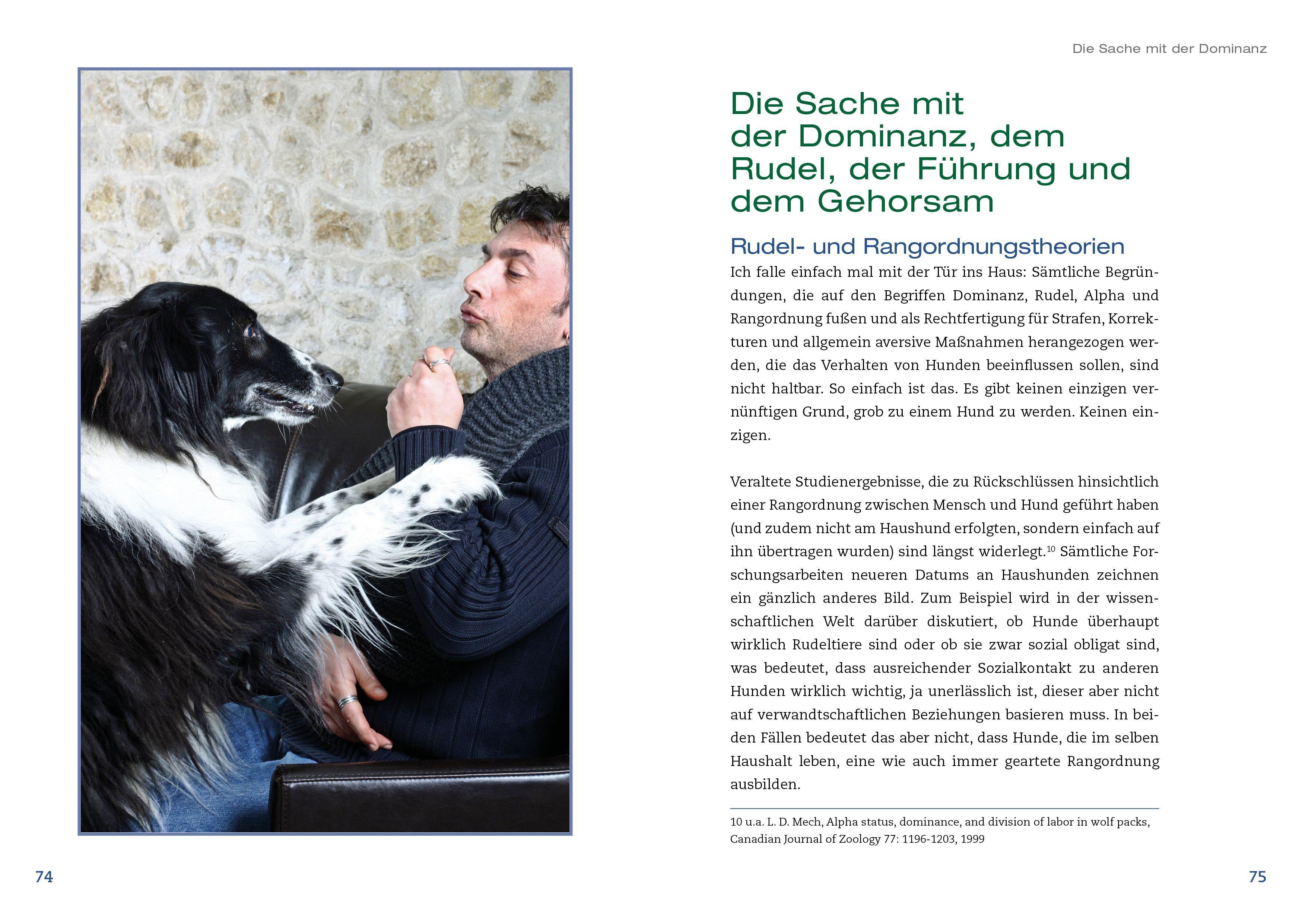 Beispielinhalt (Bild) Hunde achtsam führen