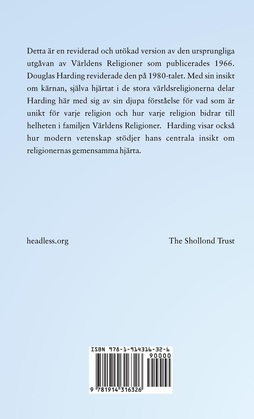 Rückseitencover VÄRLDENS RELIGIONER