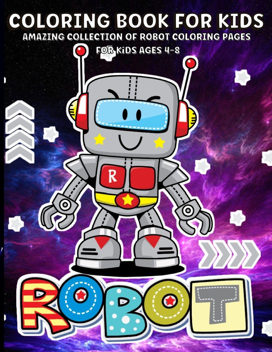 Vorderes Coverbild Robots Coloring Book For Kids