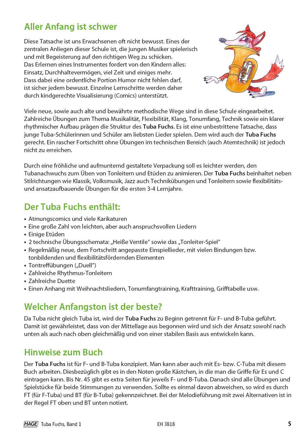 Beispielinhalt (Bild) Tuba Fuchs Band 1