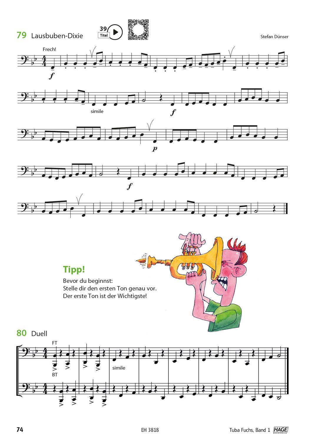 Beispielinhalt (Bild) Tuba Fuchs Band 1