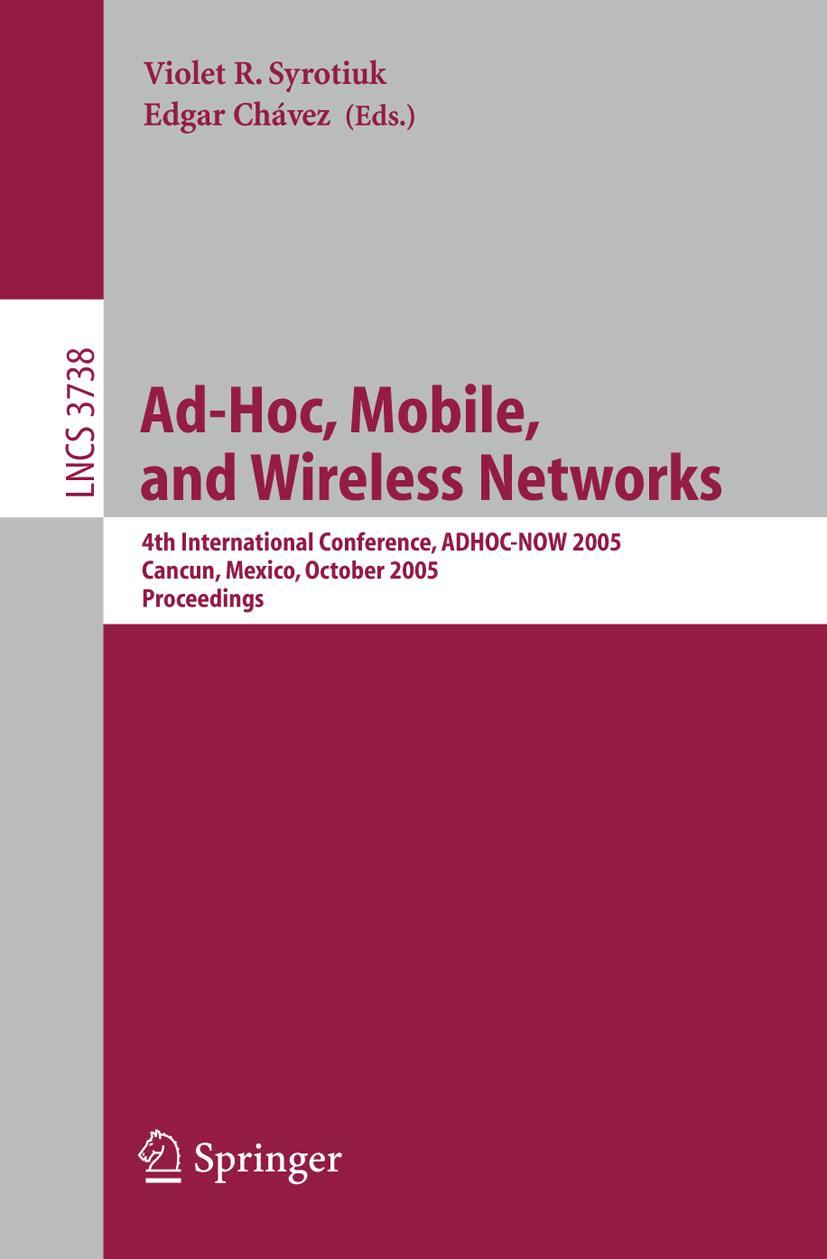 Vorderes Coverbild Ad-Hoc, Mobile, and Wireless Networks