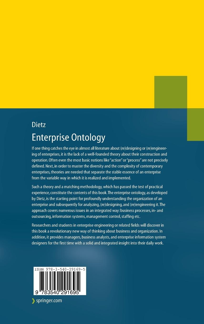 Rückseitencover Enterprise Ontology