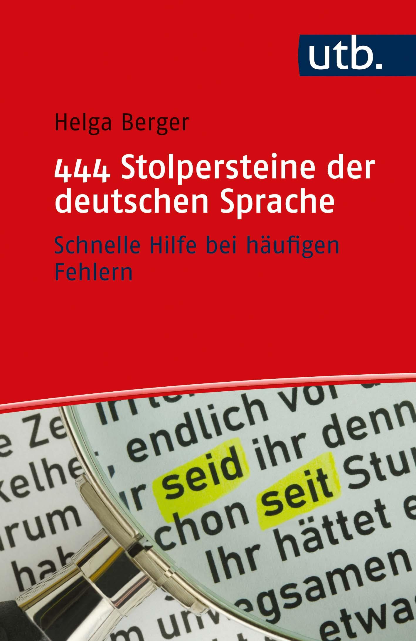Vorderes Coverbild 444 Stolpersteine der deutschen Sprache