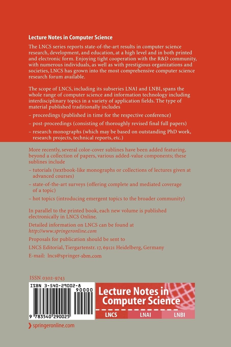 Rückseitencover Computer Aided Systems Theory - EUROCAST 2005