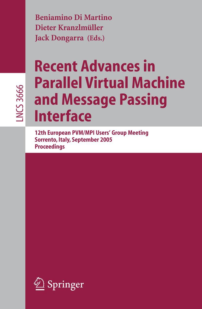 Vorderes Coverbild Recent Advances in Parallel Virtual Machine and Message Passing Interface