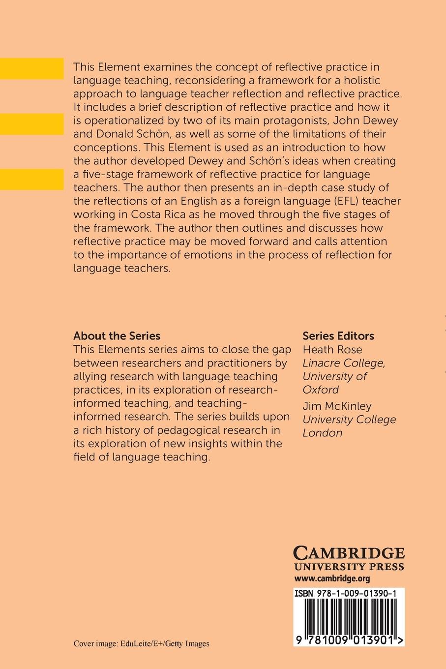 Rückseitencover Reflective Practice in Language Teaching