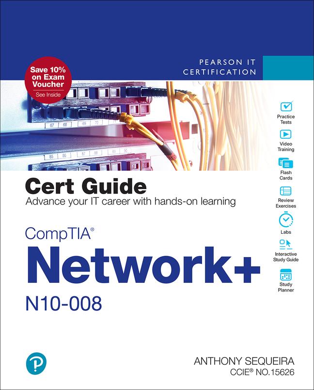 Vorderes Coverbild Comptia Network+ N10-008 Cert Guide