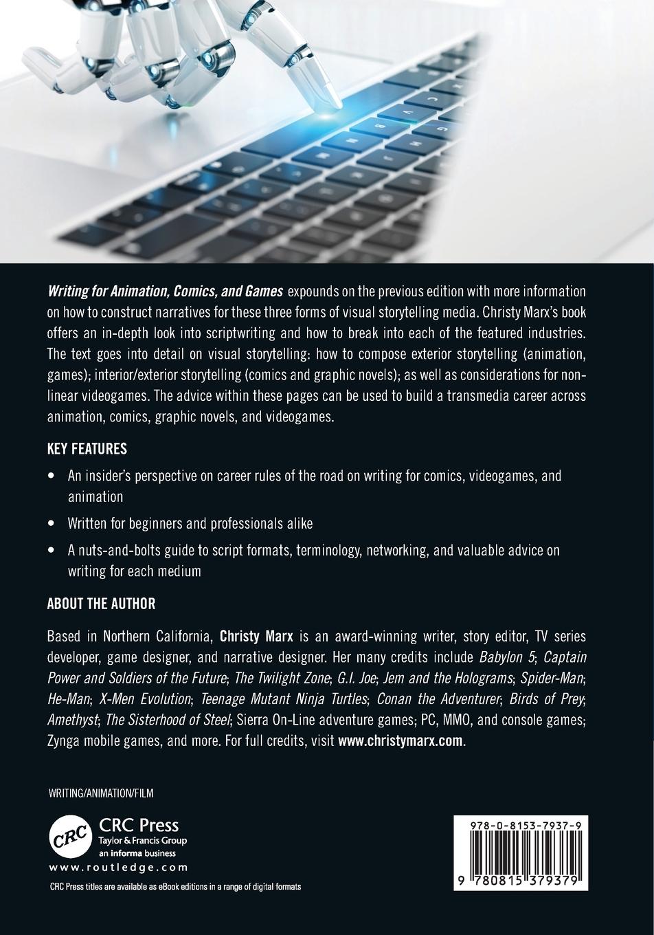 Rückseitencover Writing for Animation, Comics, and Games