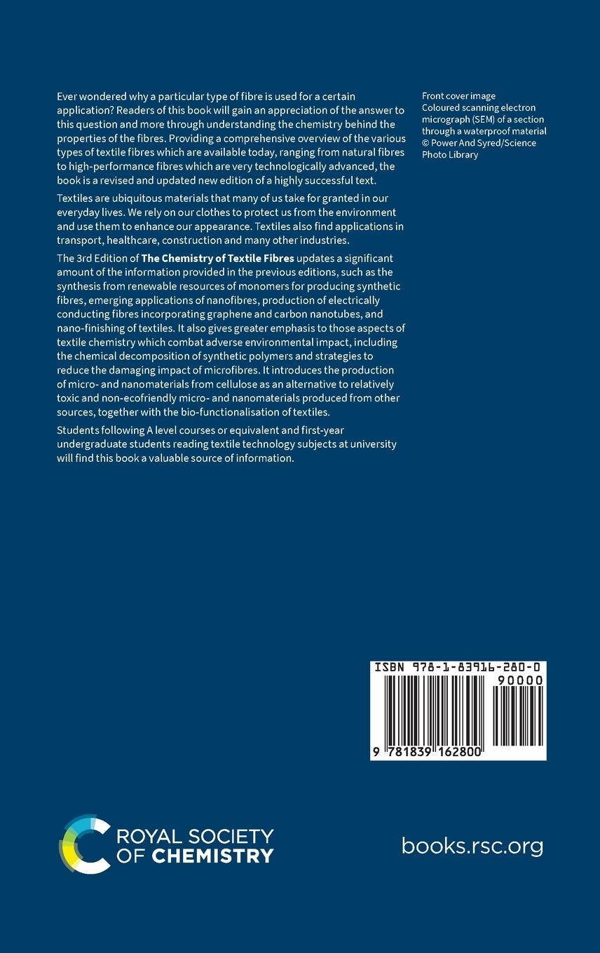 Rückseitencover Chemistry of Textile Fibres