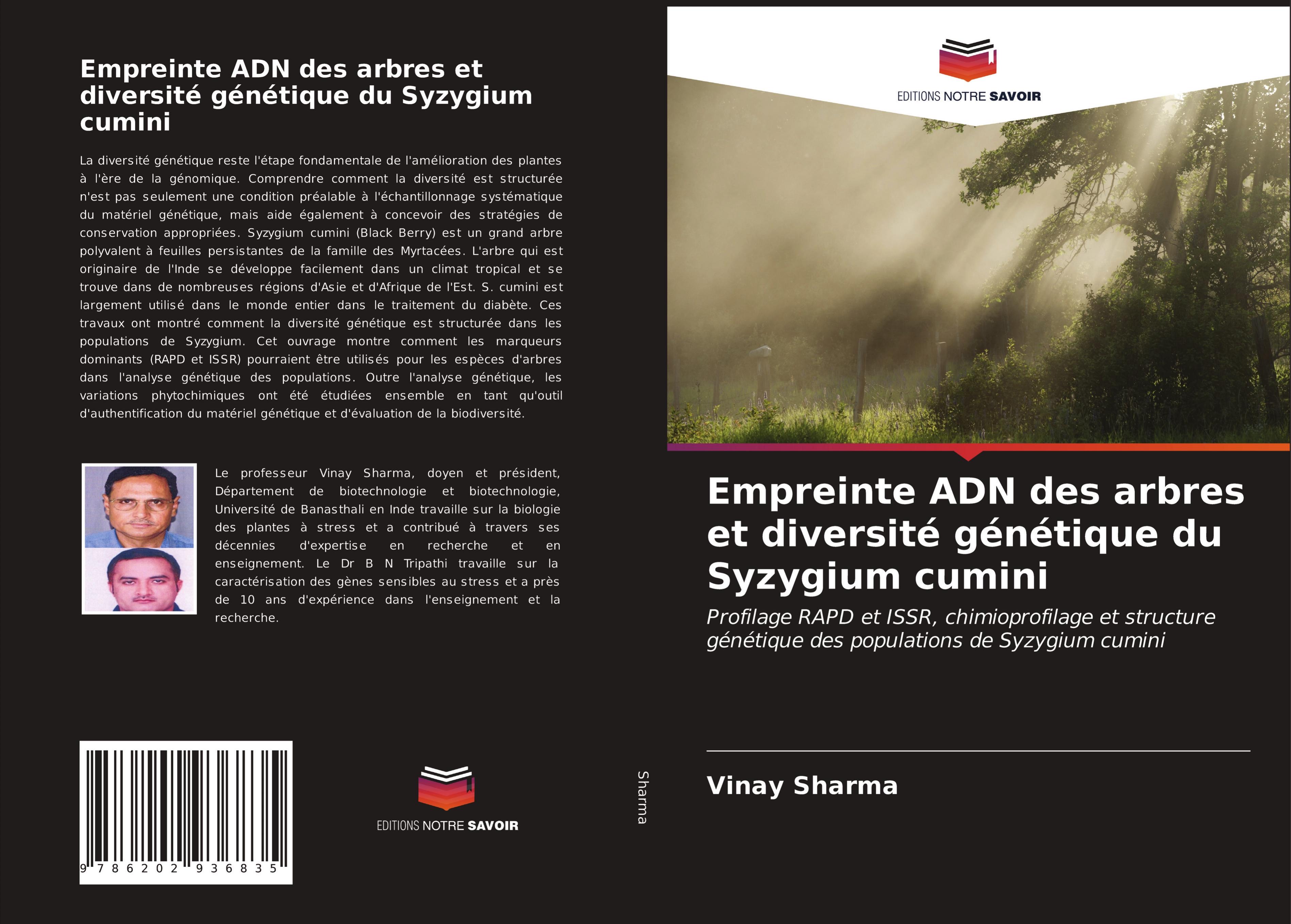 Vorderes Coverbild Empreinte ADN des arbres et diversité génétique du Syzygium cumini