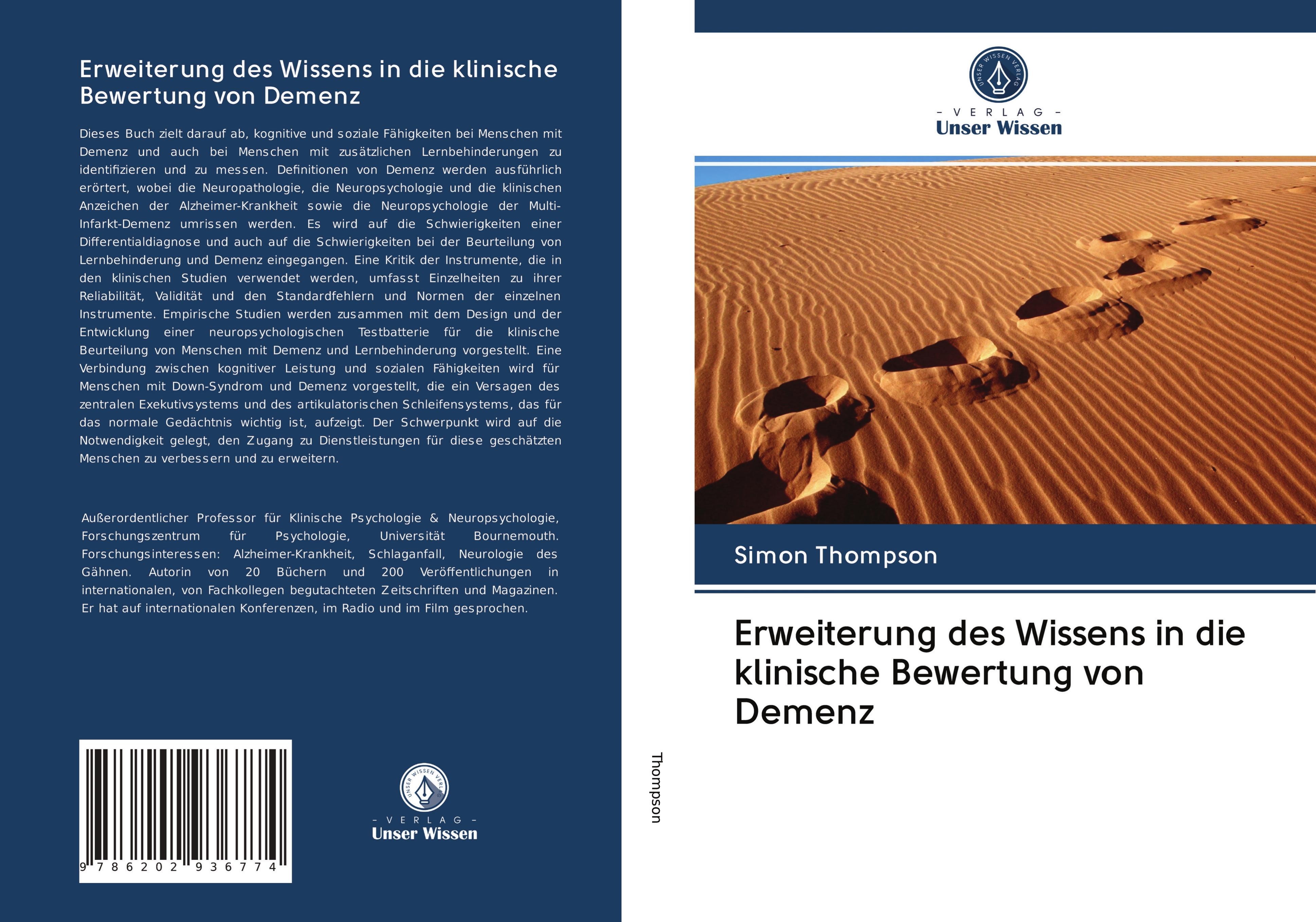Vorderes Coverbild Erweiterung des Wissens in die klinische Bewertung von Demenz