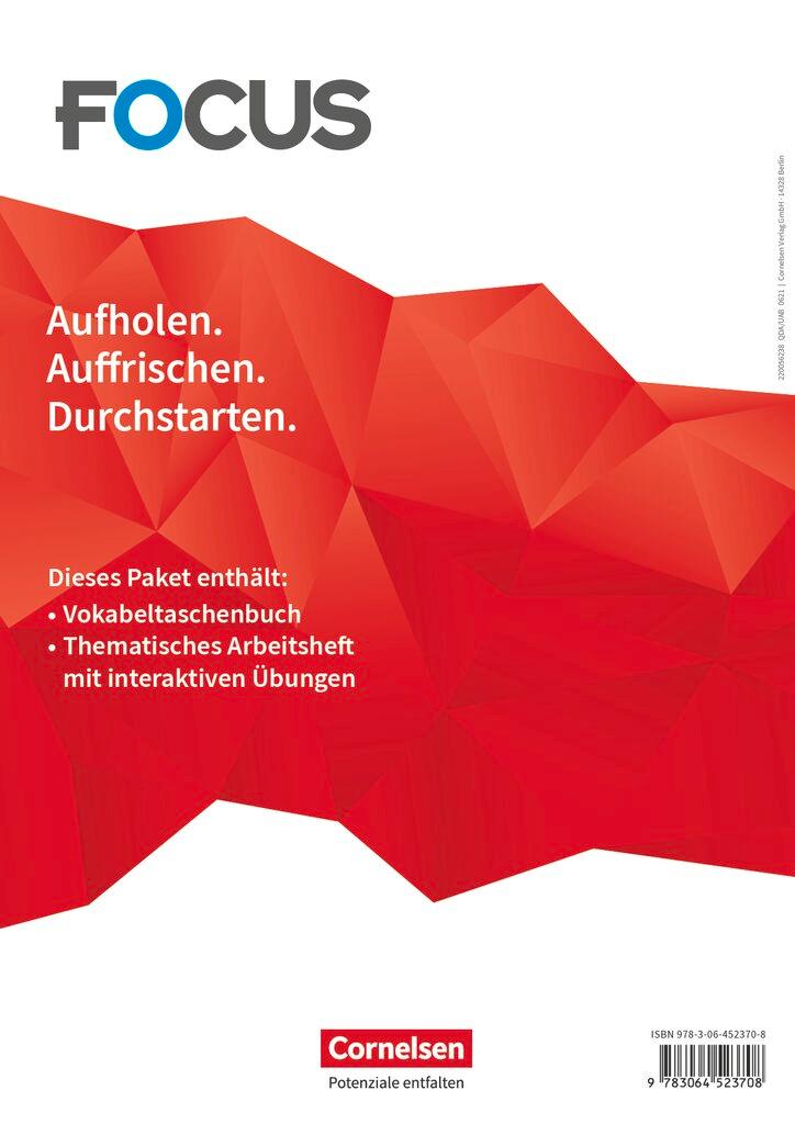 Vorderes Coverbild Focus on Grammar B1/B2. Vokabeltaschenbuch und Thematisches Arbeitsheft mit interaktiven Übungen (Im Paket)