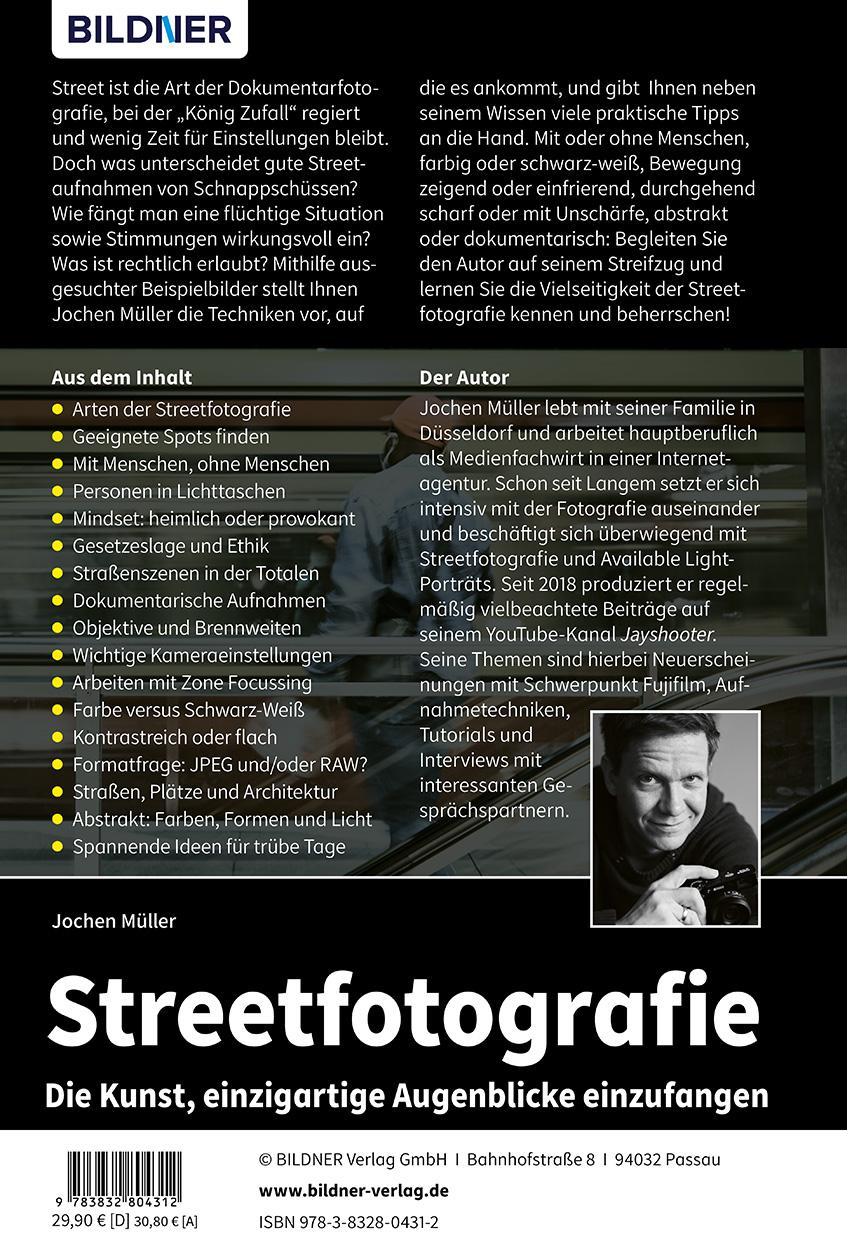 Rückseitencover Streetfotografie - Die Kunst, einzigartige Augenblicke einzufangen