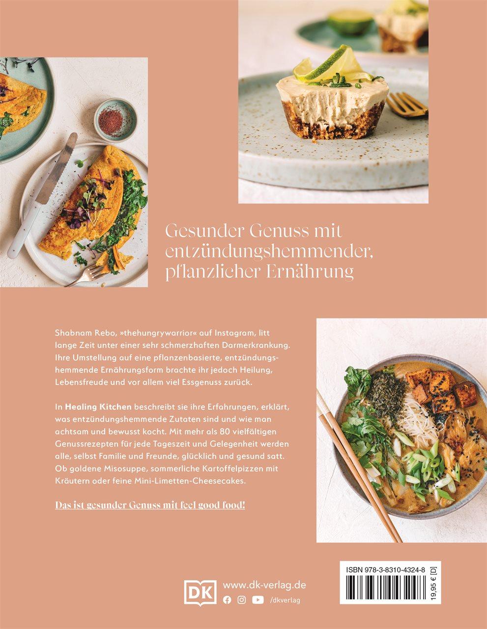 Rückseitencover Healing Kitchen - gesund mit anti-entzündlicher Ernährung