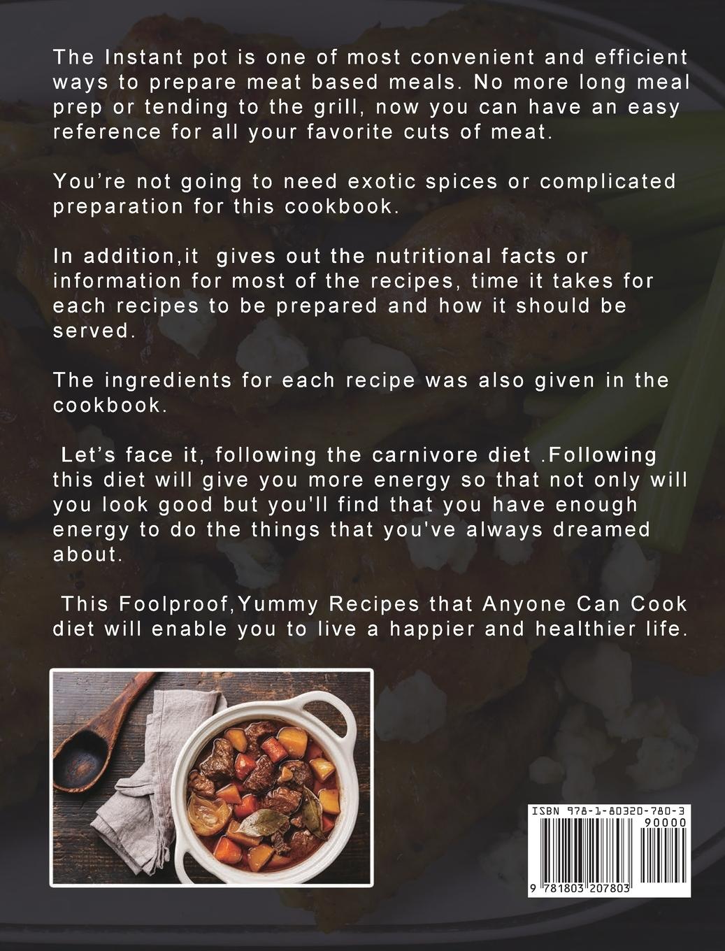 Rückseitencover 1000 Carnivore Diet Instant Pot Cookbook