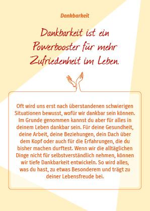 Beispielinhalt (Bild) Das Lebensfreude-Kartenset