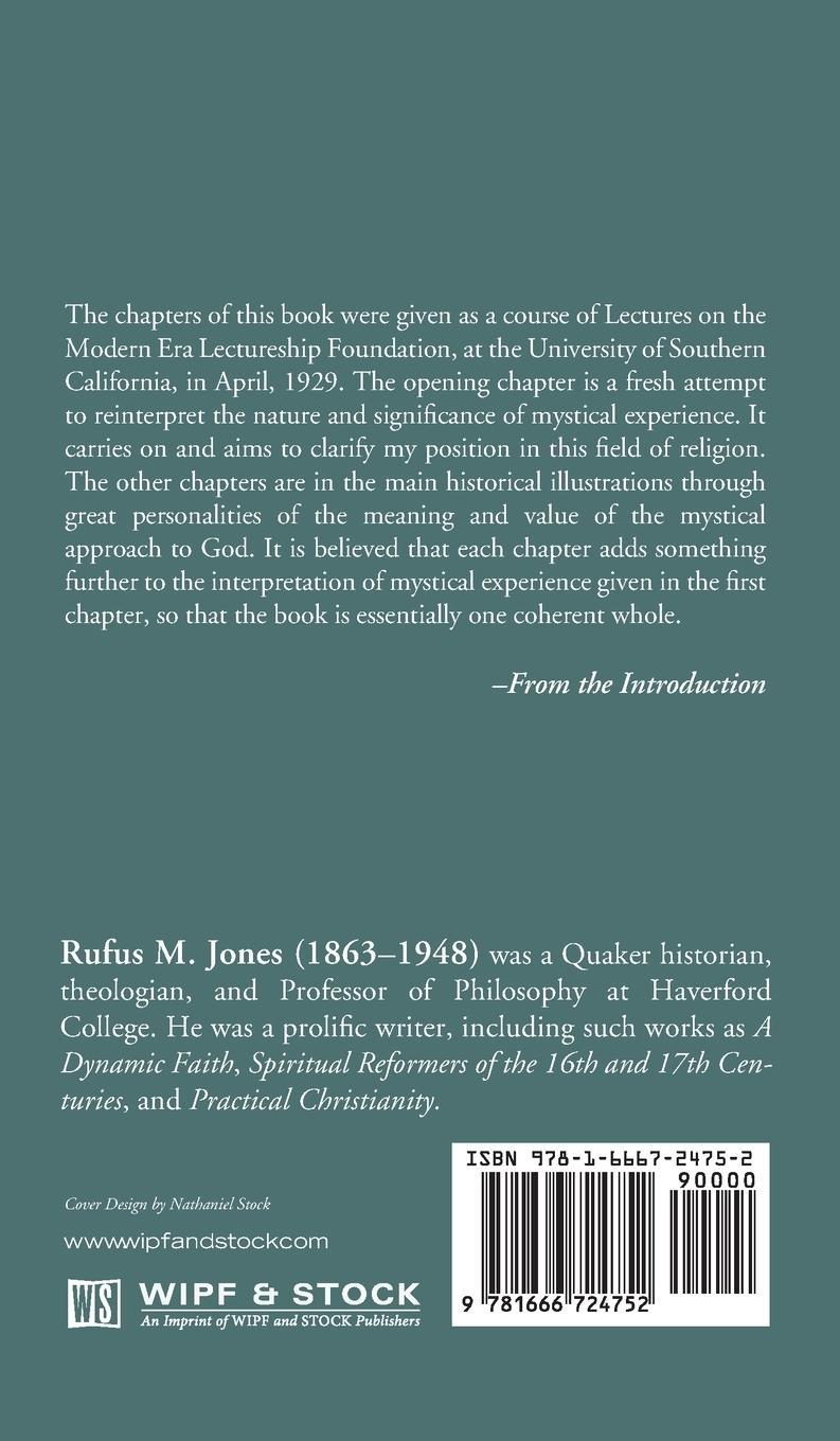 Rückseitencover Some Exponents of Mystical Religion