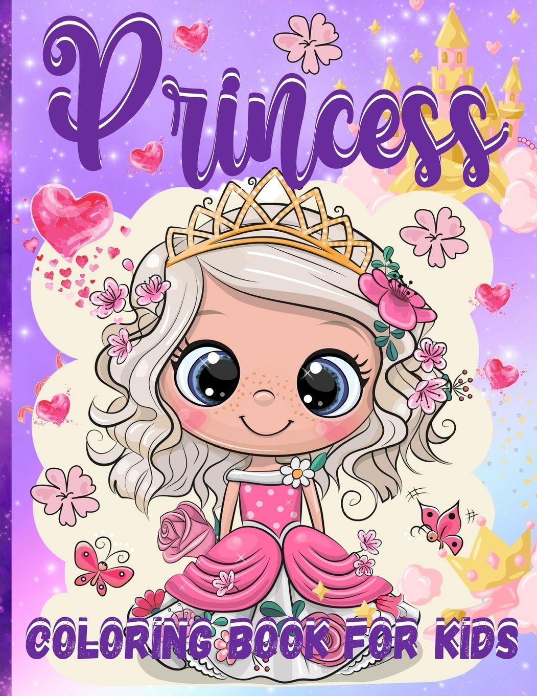 Vorderes Coverbild Princess Coloring Book For Girls