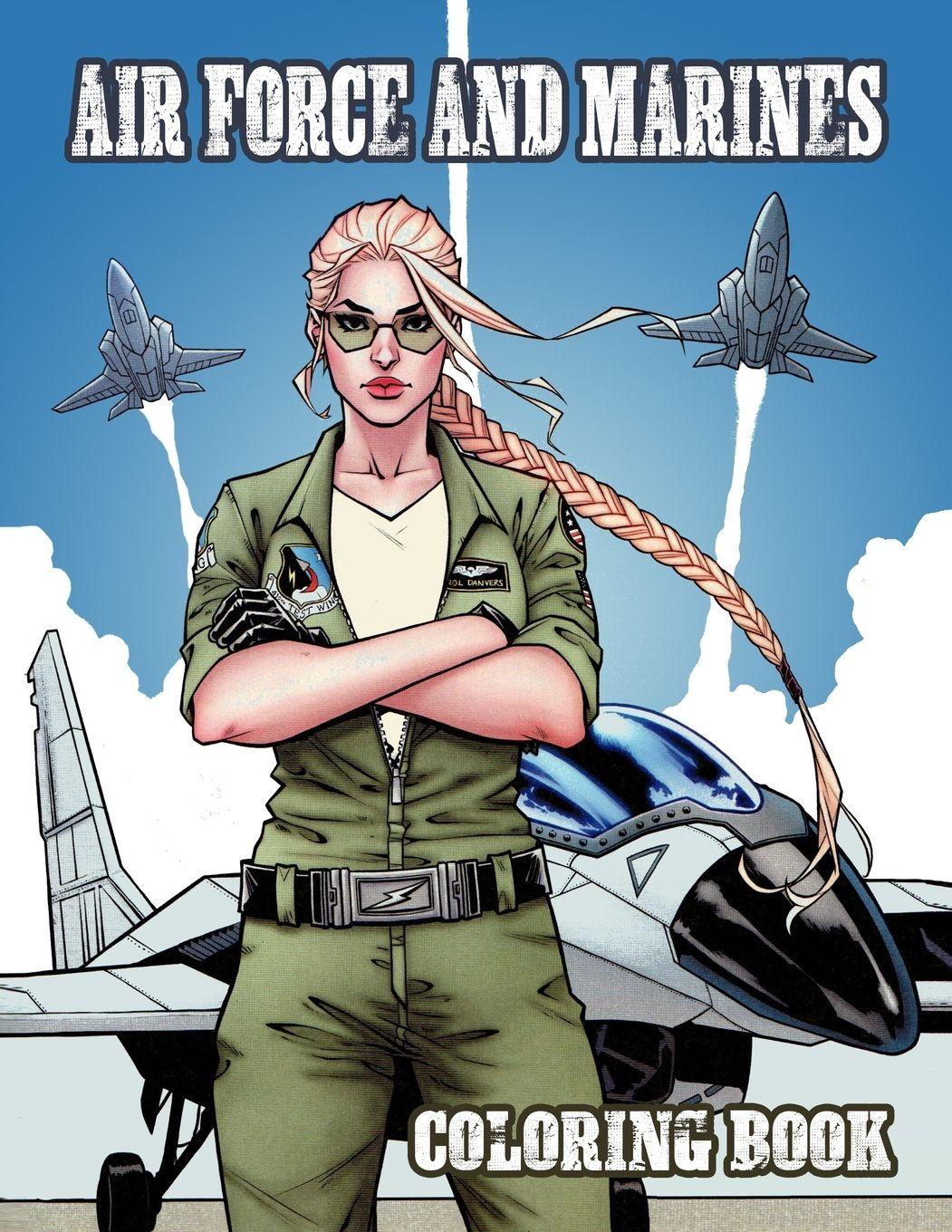 Vorderes Coverbild Air Force and Marines Coloring Book