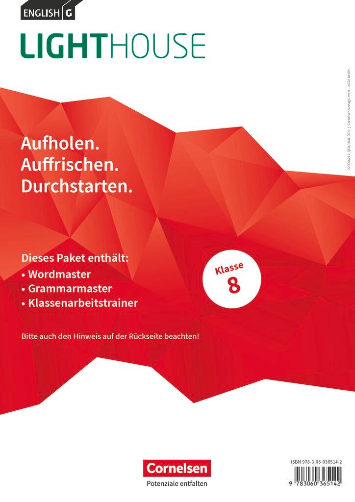 Vorderes Coverbild English G Lighthouse Band 4: 8. Schuljahr - Arbeitshefte Wordmaster, Grammarmaster und Klassenarbeitstrainer (Im Paket)
