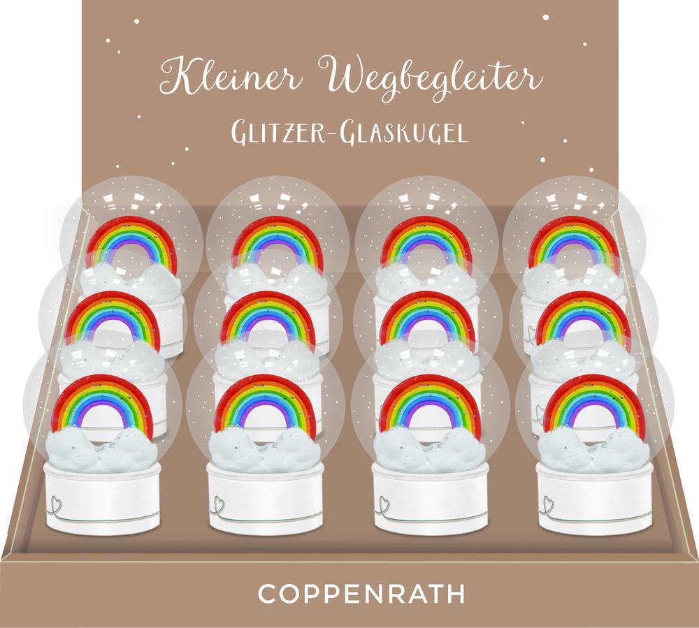 Vorderes Coverbild Glitzer-Glaskugel Regenbogen