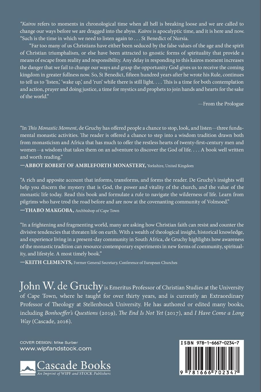 Rückseitencover This Monastic Moment