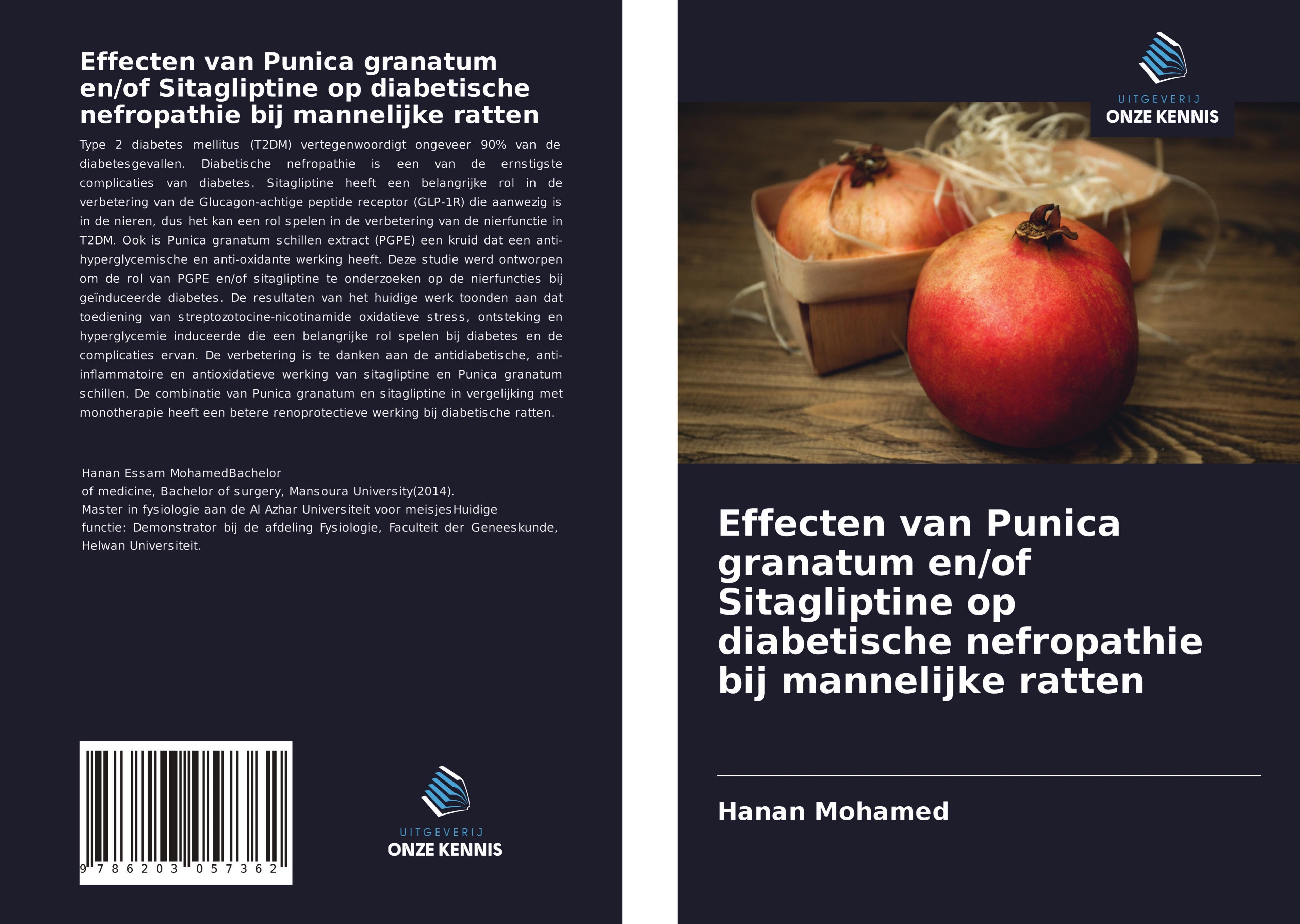 Vorderes Coverbild Effecten van Punica granatum en/of Sitagliptine op diabetische nefropathie bij mannelijke ratten