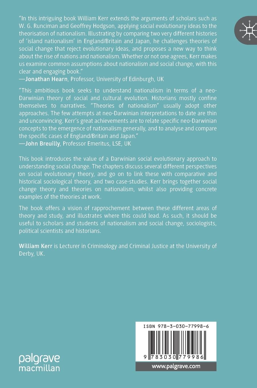 Rückseitencover Darwinian Social Evolution and Social Change