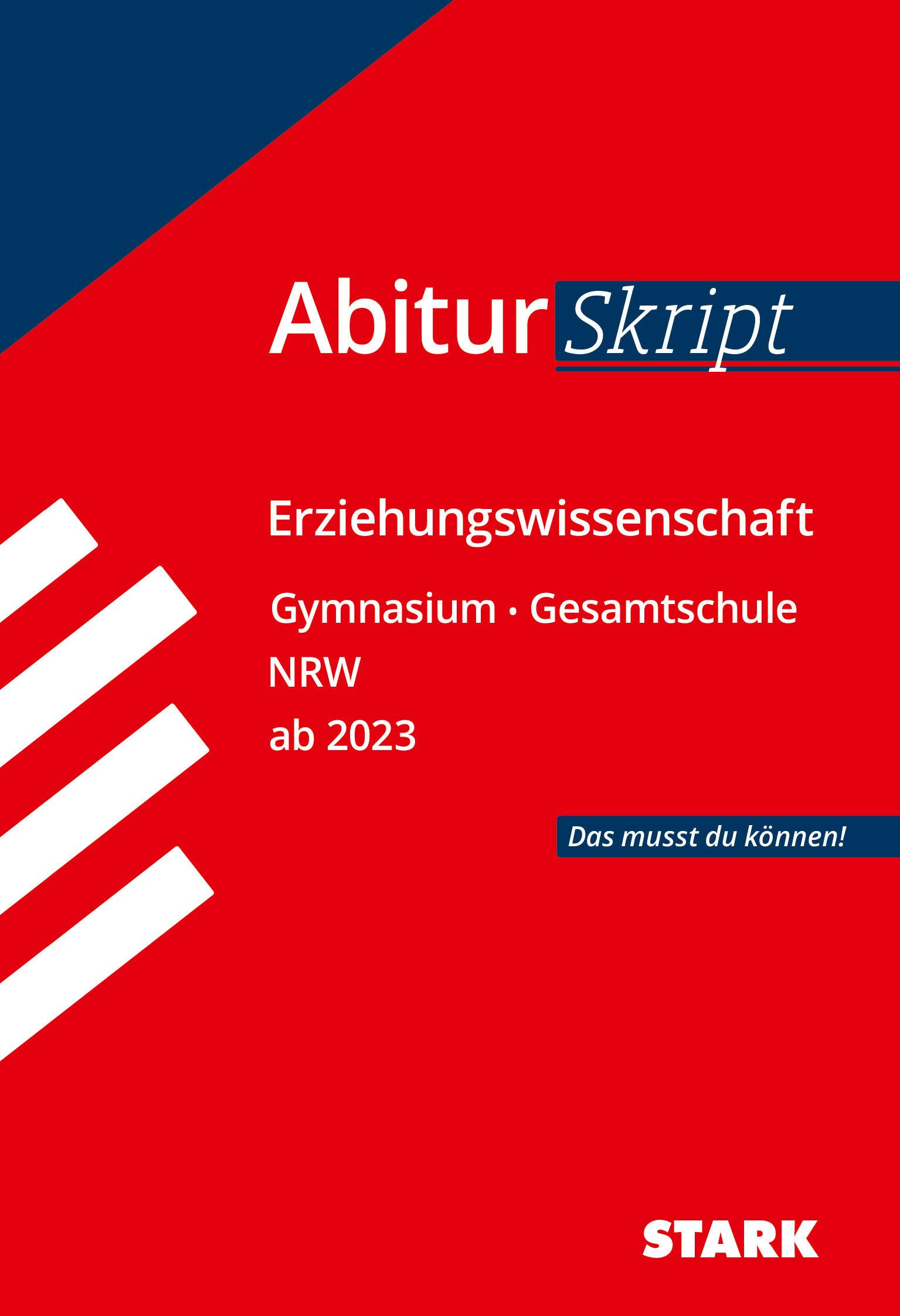 Vorderes Coverbild STARK AbiturSkript - Erziehungswissenschaft - NRW ab 2023