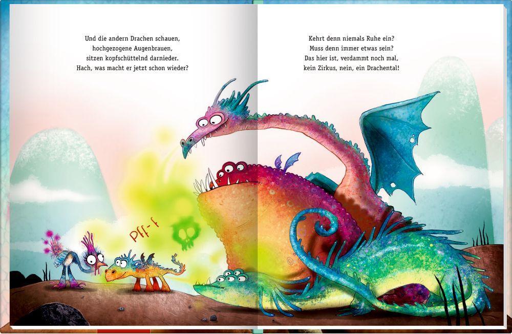 Beispielinhalt (Bild) Furzipups und Hicksi Huhn (Bd. 2)