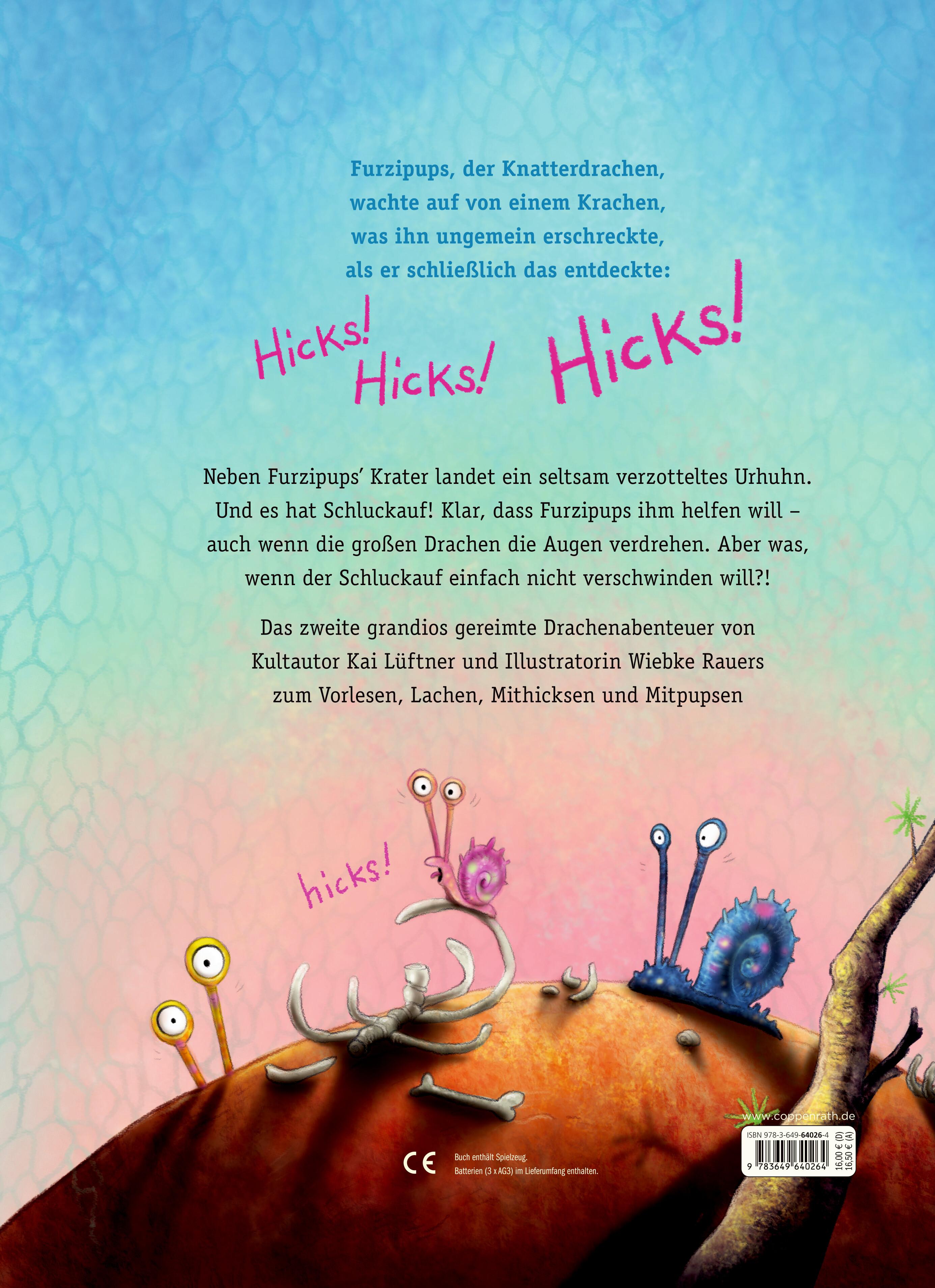 Rückseitencover Furzipups und Hicksi Huhn (Bd. 2)
