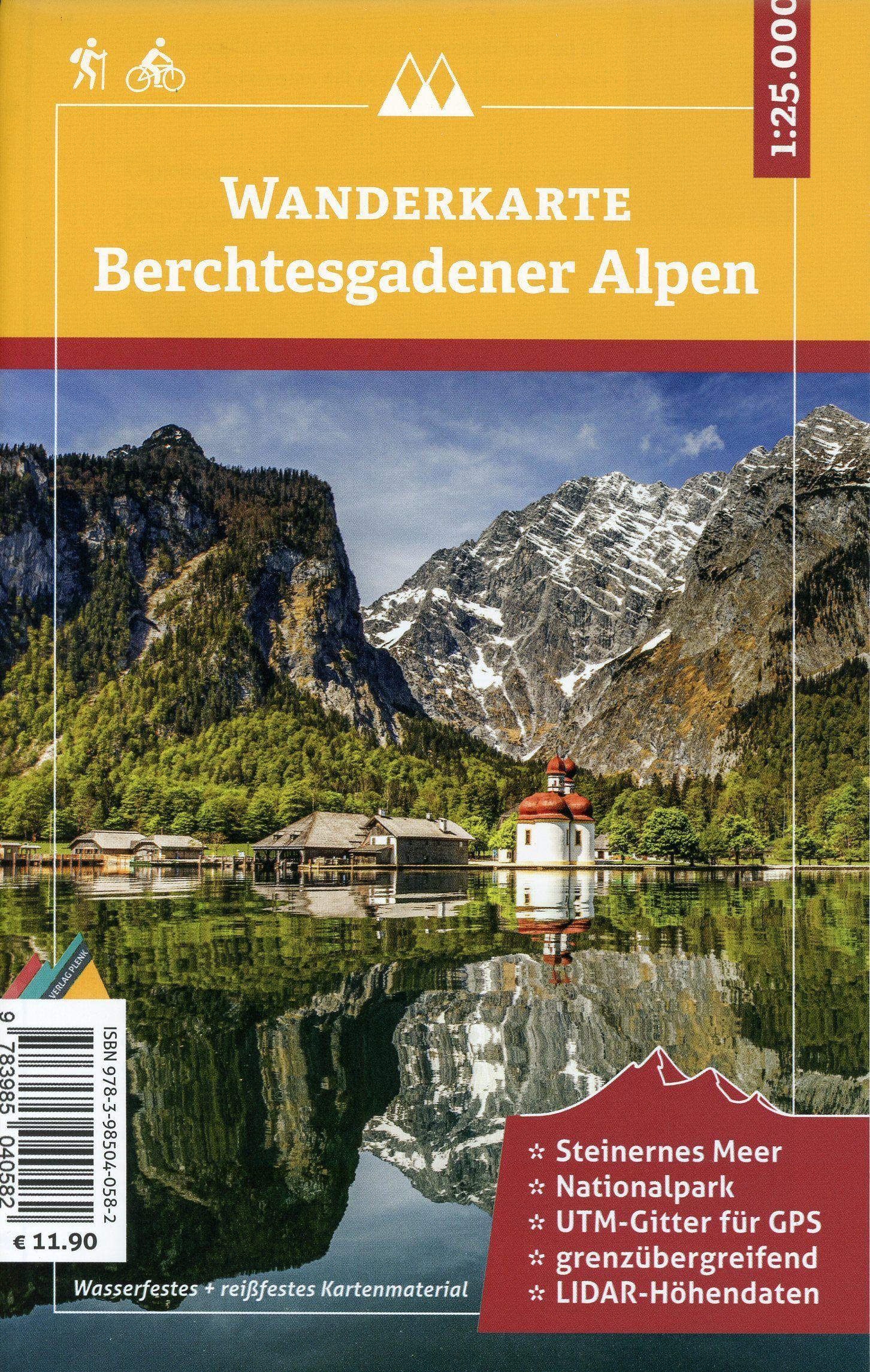 Vorderes Coverbild Wanderkarte Berchtesgadener Alpen 1 : 25 000