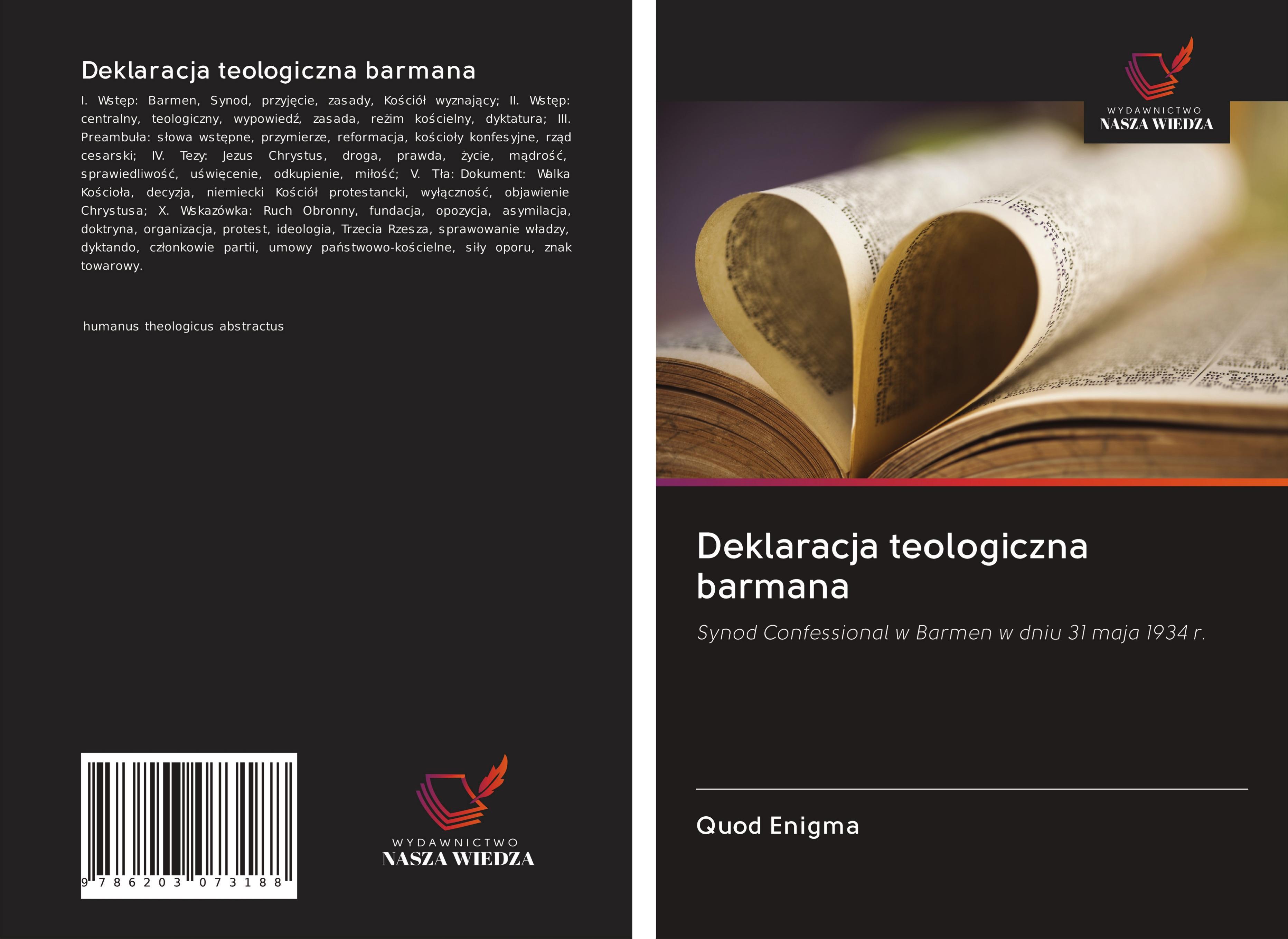 Vorderes Coverbild Deklaracja teologiczna barmana
