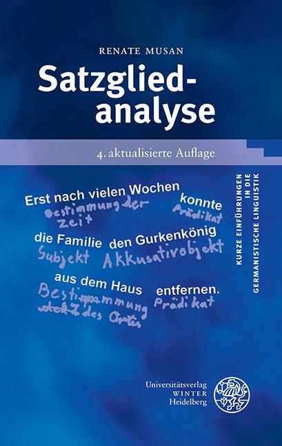 Vorderes Coverbild Satzgliedanalyse