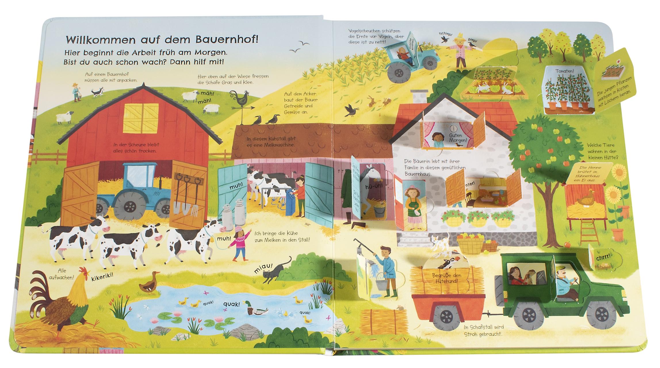 Beispielinhalt (Bild) Aufgeklappt und viel entdeckt! Auf dem Bauernhof