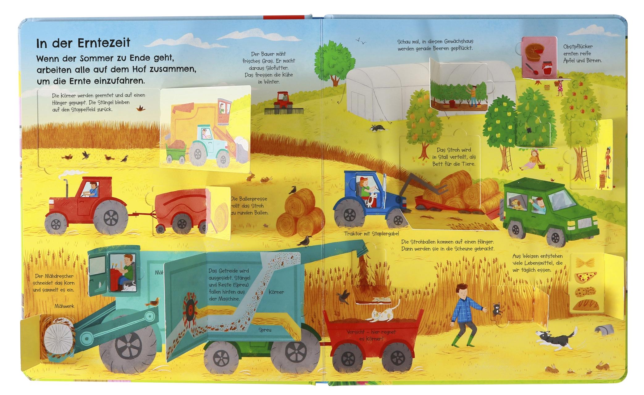 Beispielinhalt (Bild) Aufgeklappt und viel entdeckt! Auf dem Bauernhof