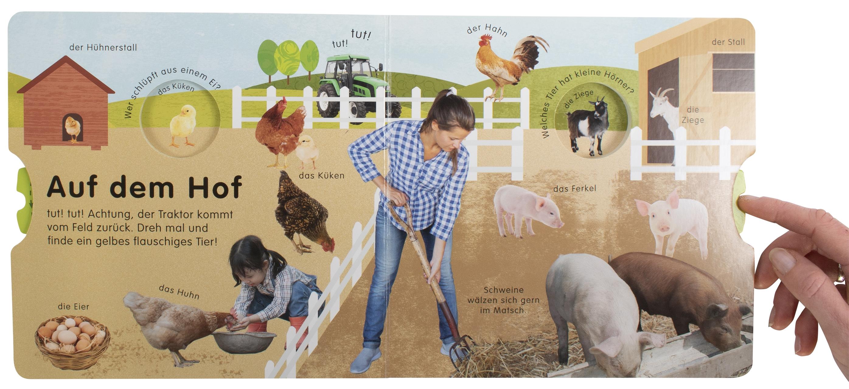 Beispielinhalt (Bild) Aufgeklappt und viel entdeckt! Auf dem Bauernhof