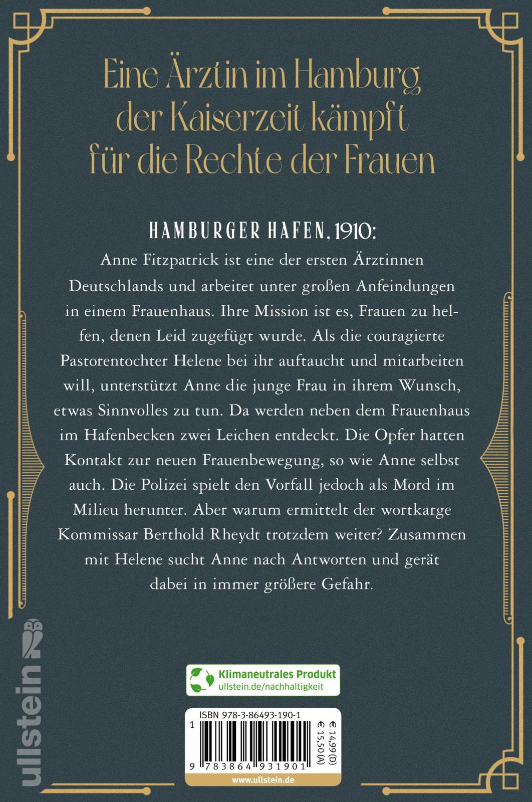 Rückseitencover Die Hafenärztin. Ein Leben für die Freiheit der Frauen