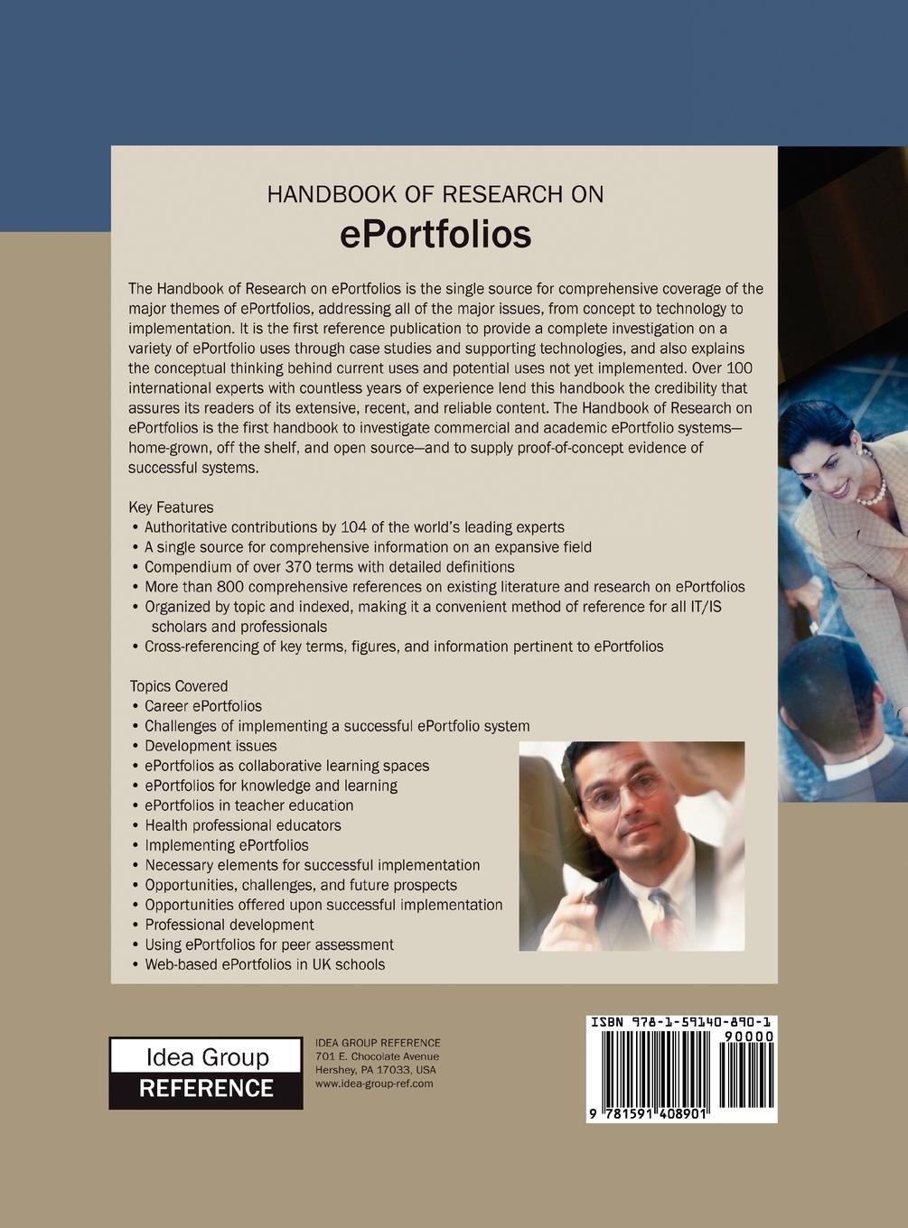 Rückseitencover Handbook of Research on Eportfolios
