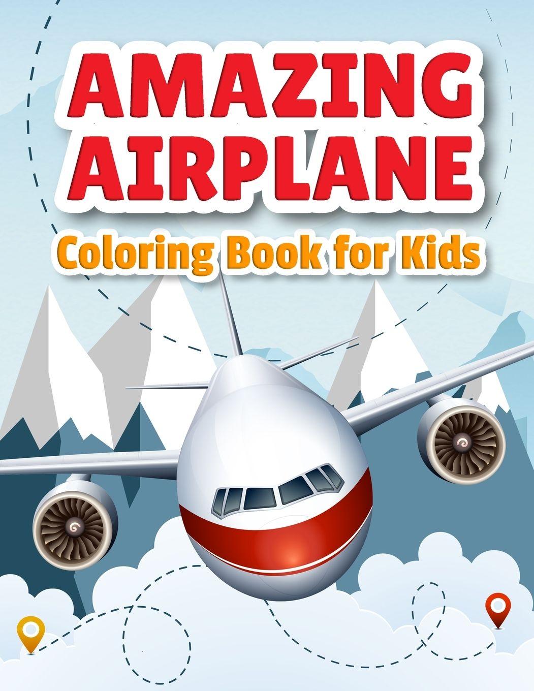 Vorderes Coverbild Amazing Airplane Coloring Book