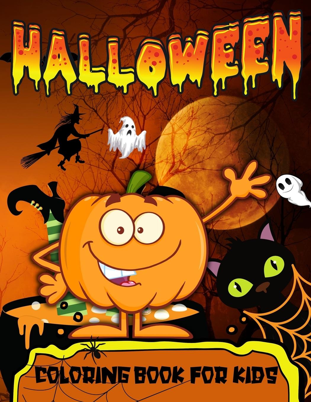 Vorderes Coverbild Halloween Coloring Book For Toddlers