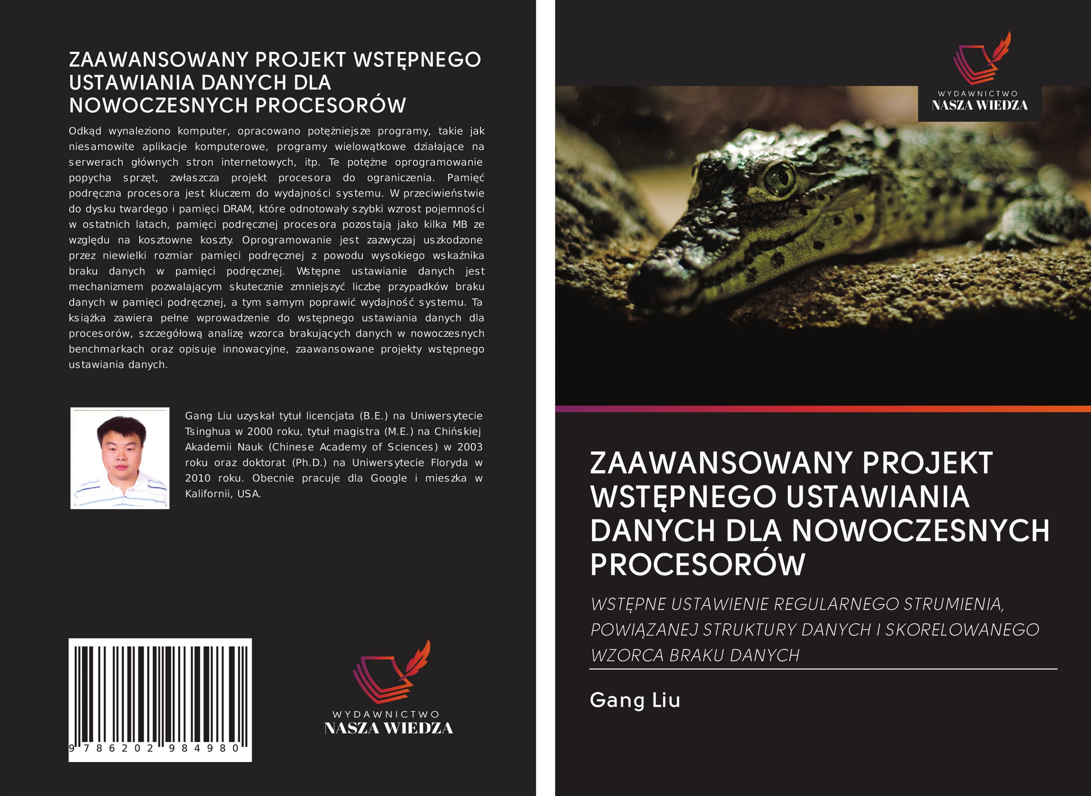 Vorderes Coverbild ZAAWANSOWANY PROJEKT WST¿PNEGO USTAWIANIA DANYCH DLA NOWOCZESNYCH PROCESORÓW
