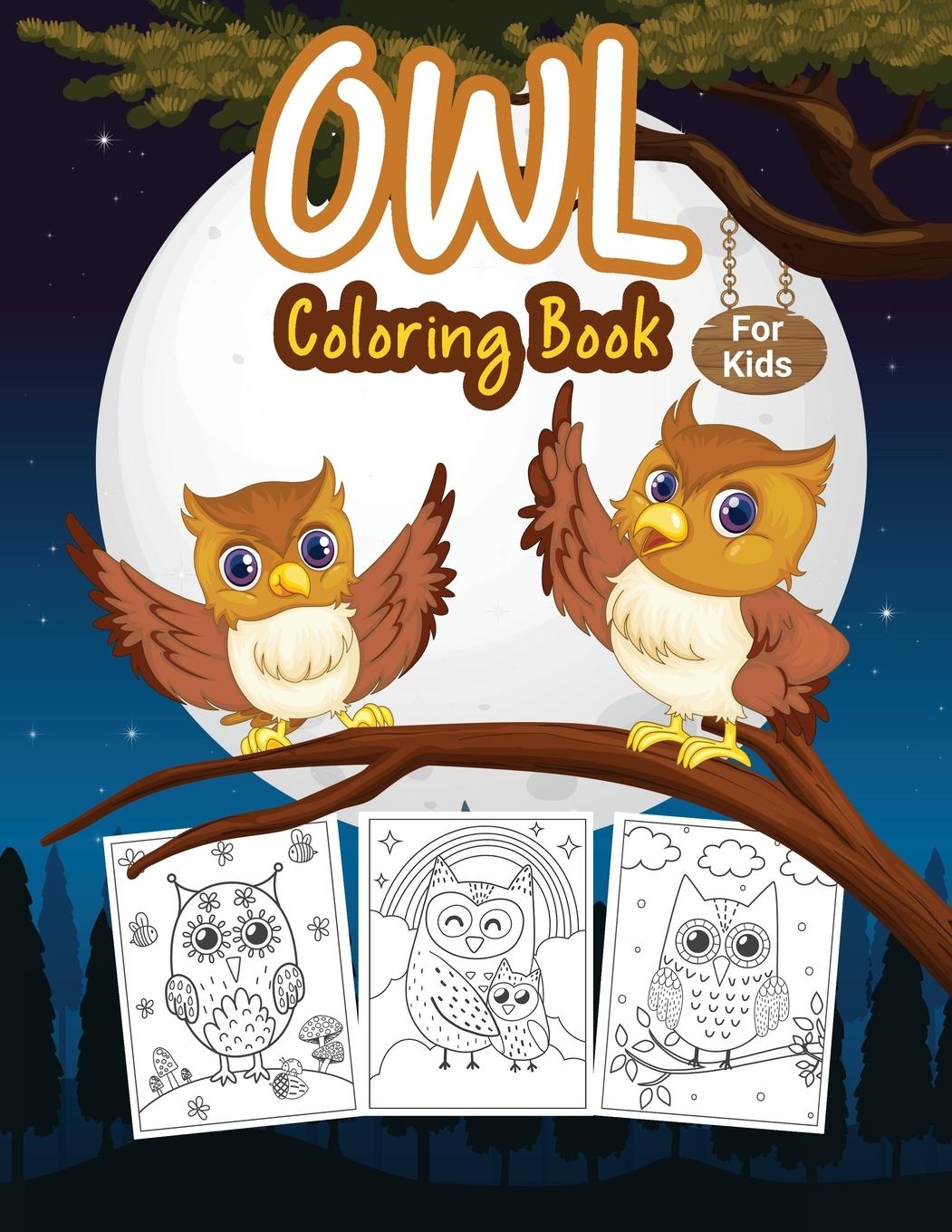 Vorderes Coverbild Owl Coloring Book for Kids