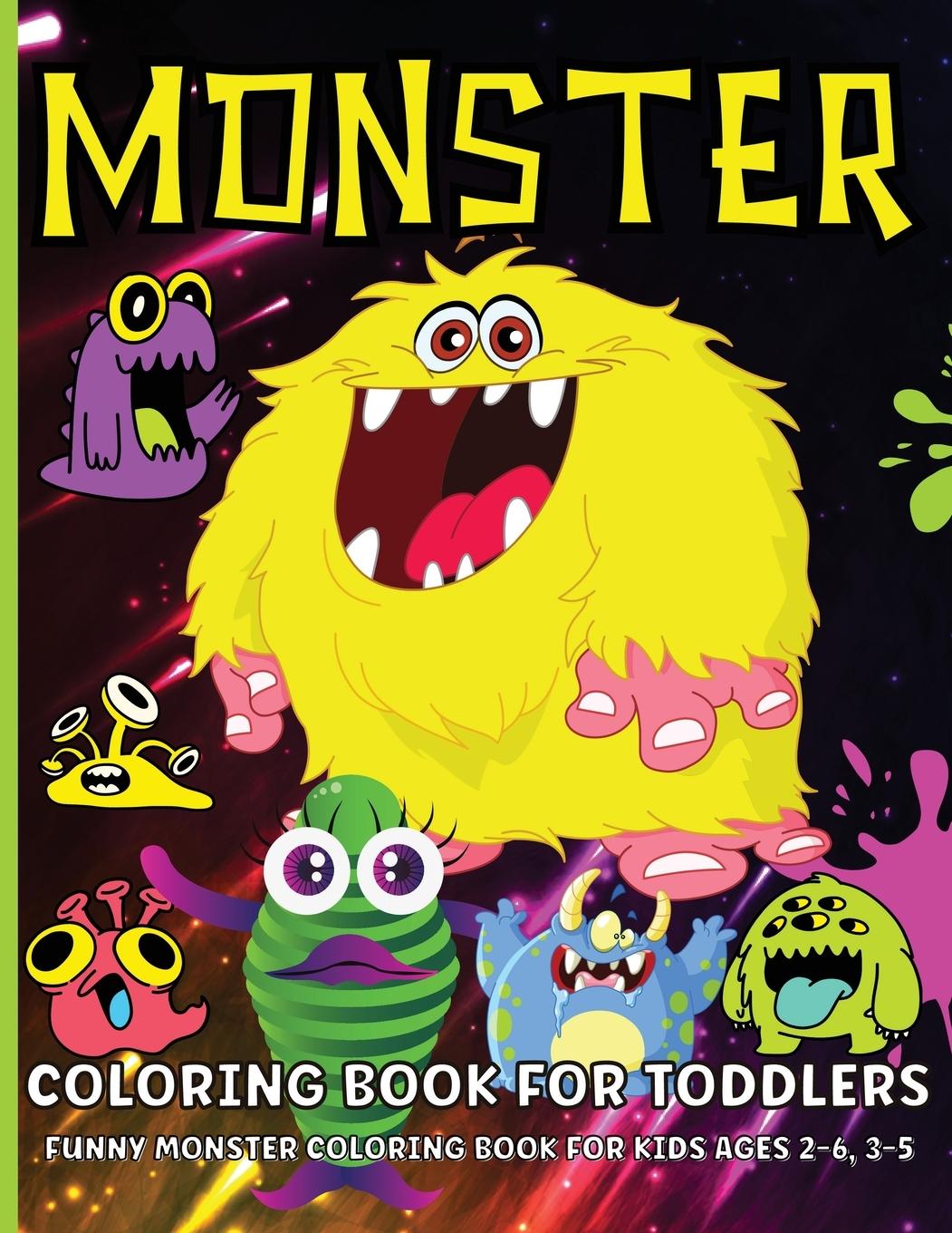 Vorderes Coverbild Monster Coloring Book For Toddlers
