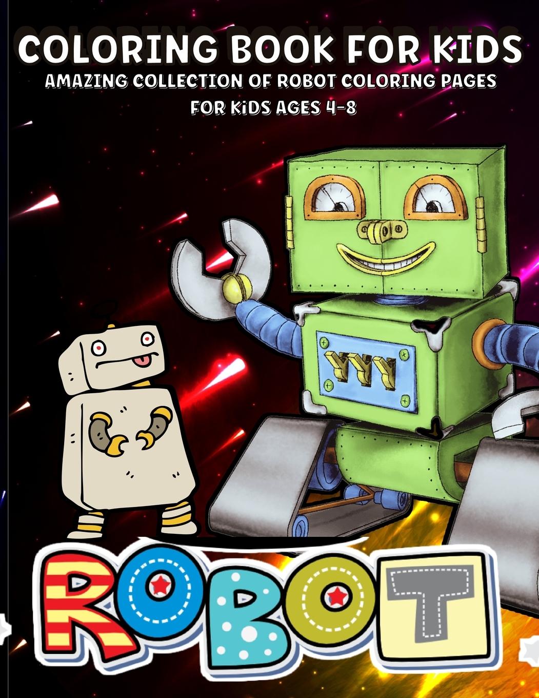 Vorderes Coverbild Robots Coloring Book