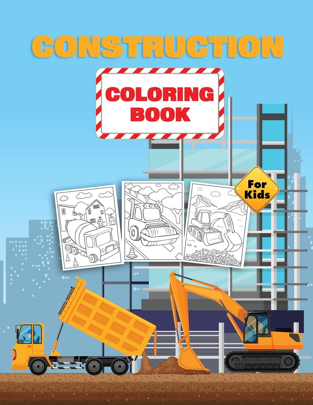 Vorderes Coverbild Construction Coloring Book For Kids