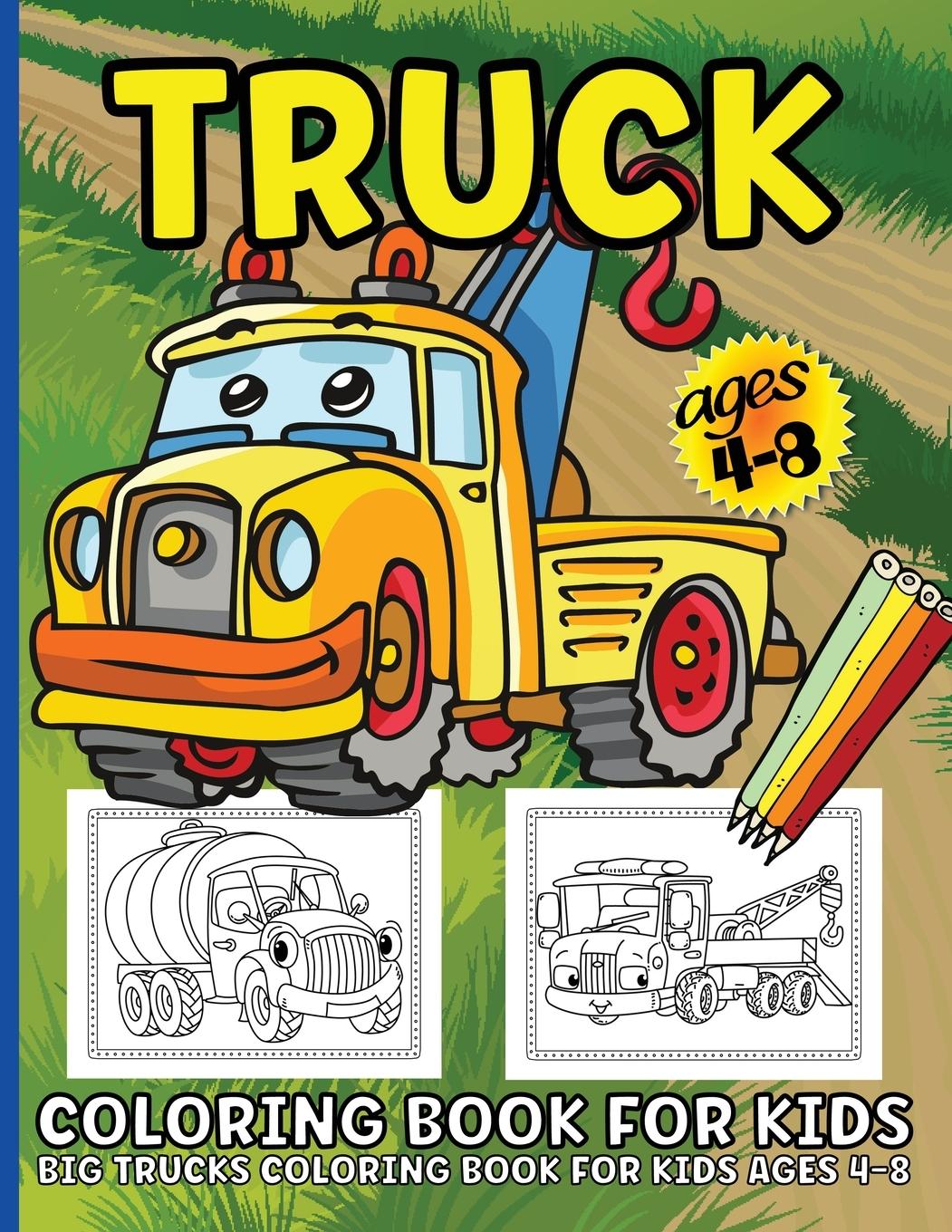 Vorderes Coverbild Trucks Coloring Book For Kids